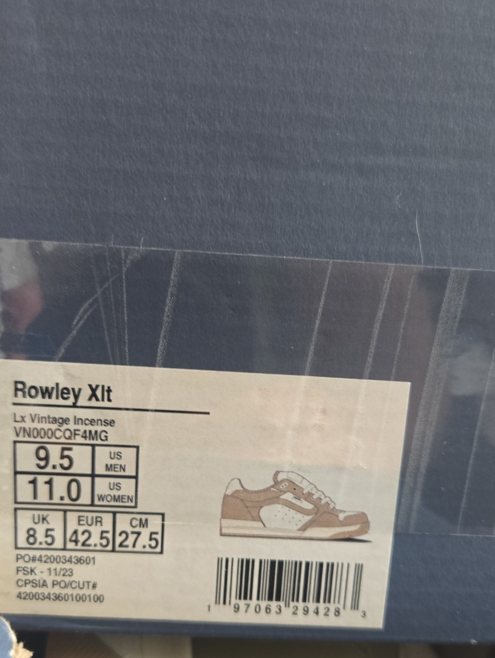 Vans Rowley XLT Premium Men LX Vintage Y2k Chunky Incense Brown White 0826 - Picture 8 of 10
